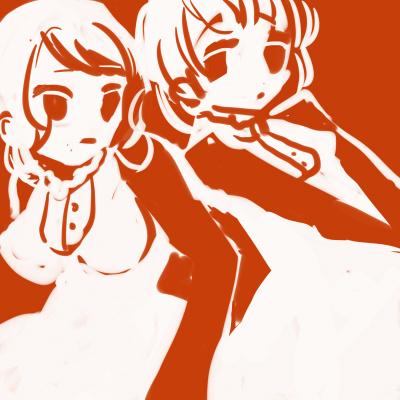 らくがき　赤