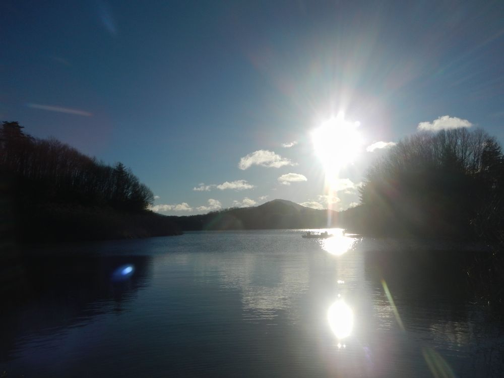 20201231_三春ダムの大晦日の日の出