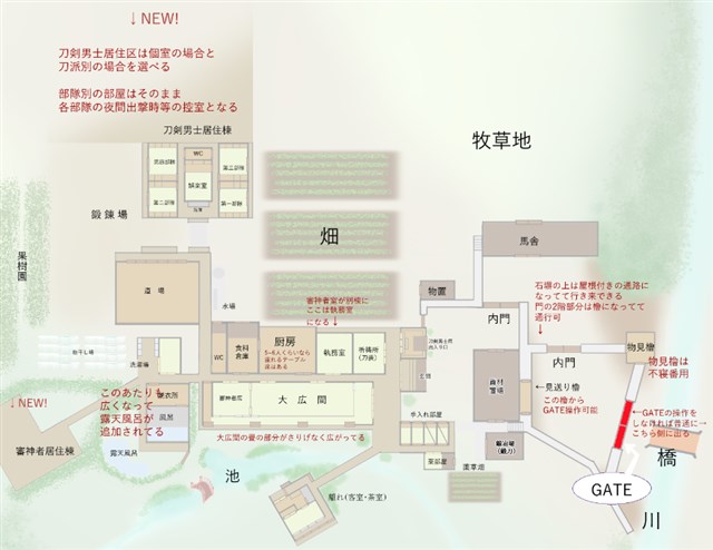 審神者常駐本丸　 Lv.3図解