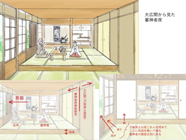 審神者常駐本丸  Lv.1　大広間