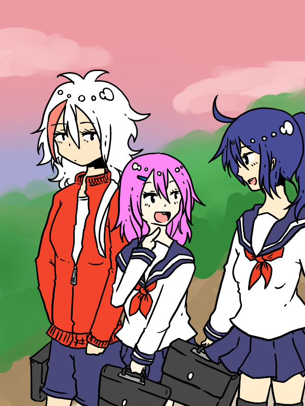 中学時代の3人