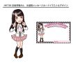 HKT48 田島芽瑠さん　メッセージカードイラスト+デザイン