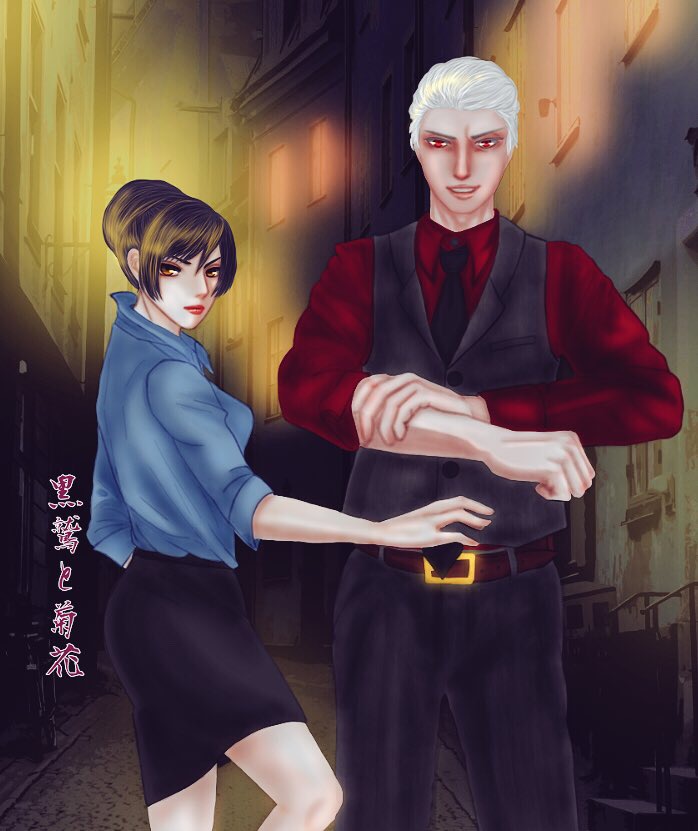 黒鷲と菊花より