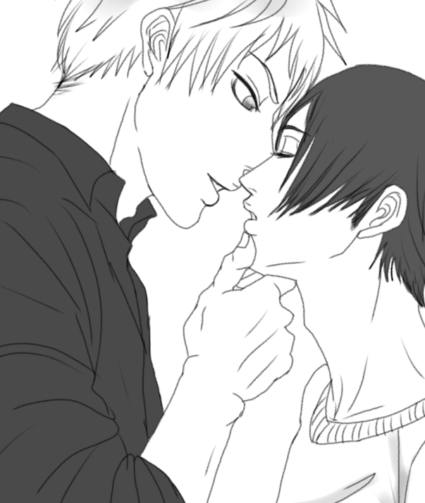 キス待ち顔を堪能するギル