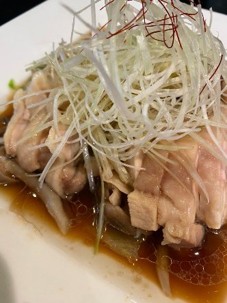 蒸し鶏の香味ソース