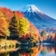 富士山と紅葉01